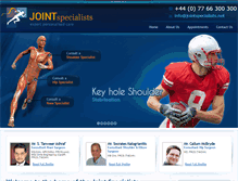 Tablet Screenshot of jointspecialists.net